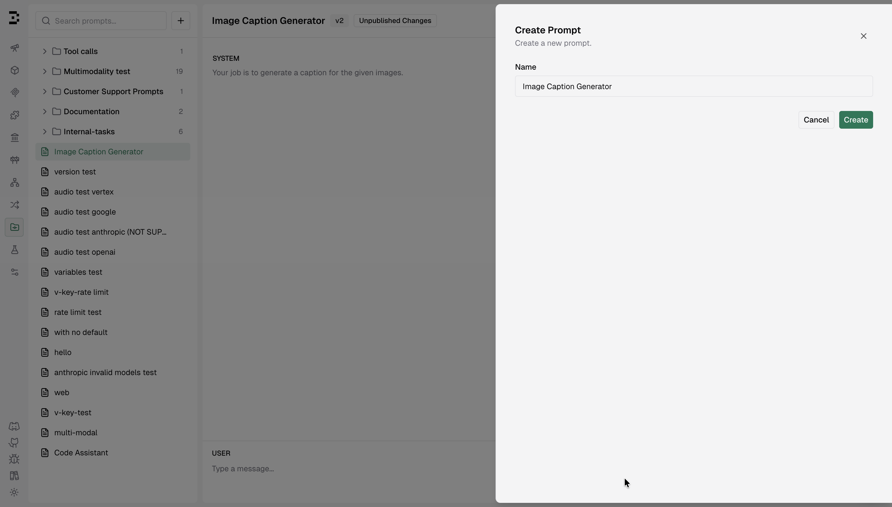 Create Prompt