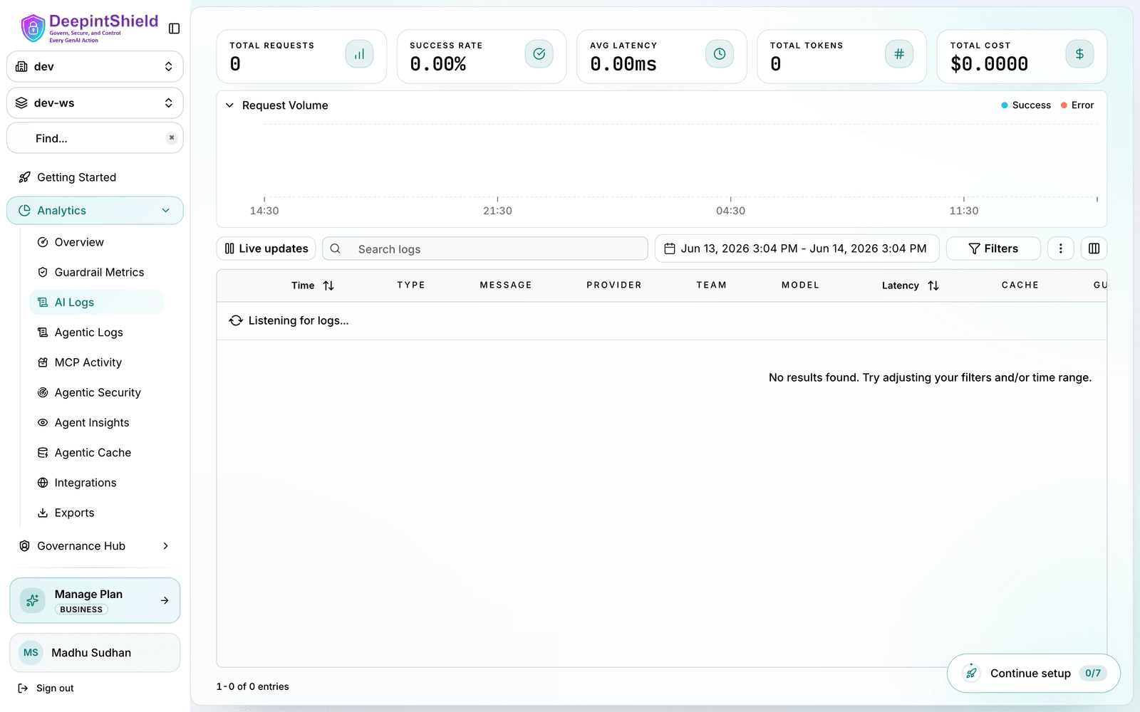 Raw Request Configuration Interface